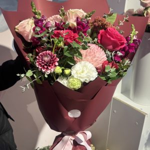 ROMANCE BURGUNDY BOUQUET